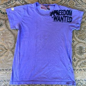FREECITY original purple t-shirt.